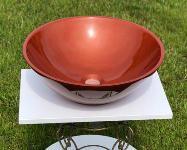 Умивальник Snail Камелія 425х425 мм Мідний (147Н500) - фото 1 Умивальник Snail Камелія 425х425 мм Мідний (147Н500) - фото 1