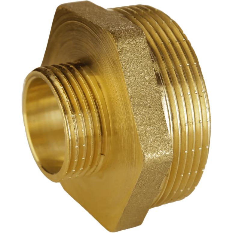 Ниппель редукционный VA А0513А латунный 1х1/2" (000010623)