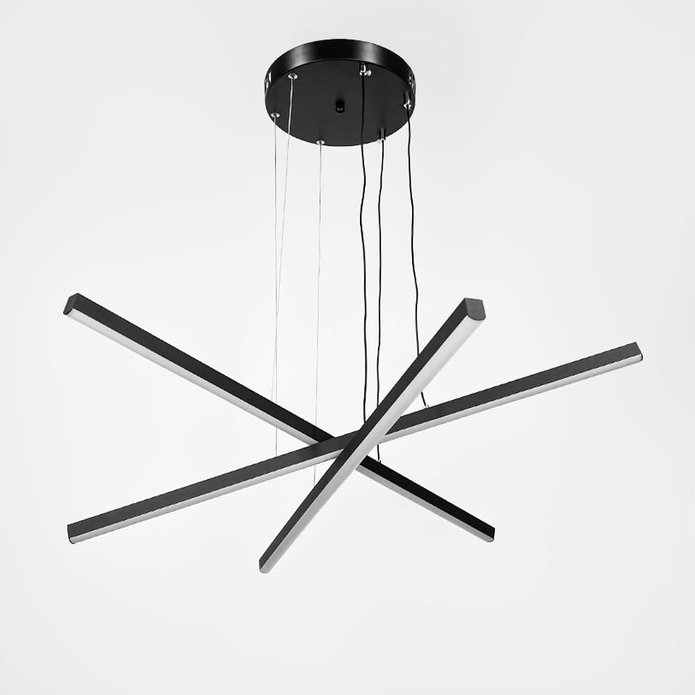 Люстра каскадная Led Ø 80 см Черный (A 55069-800 BK)