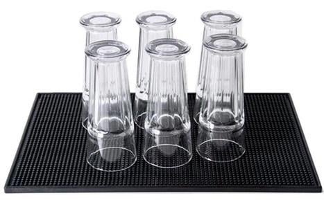 Коврик силиконовый для сушки посуды с противоскользящей поверхностью Черный - фото 9