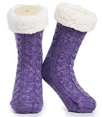 Носки-тапочки Huggle Slipper Socks Фиолетовый (5665)