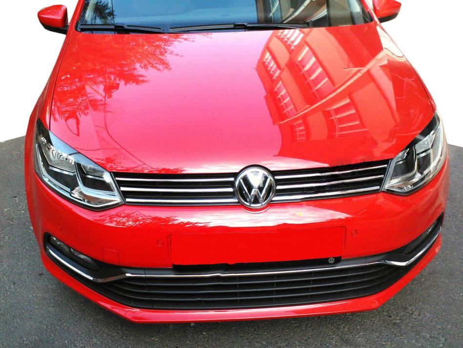 Накладки на решетку HB Omsa Line для Volkswagen Polo 2010-2017 гг. нержавеющая сталь Хром