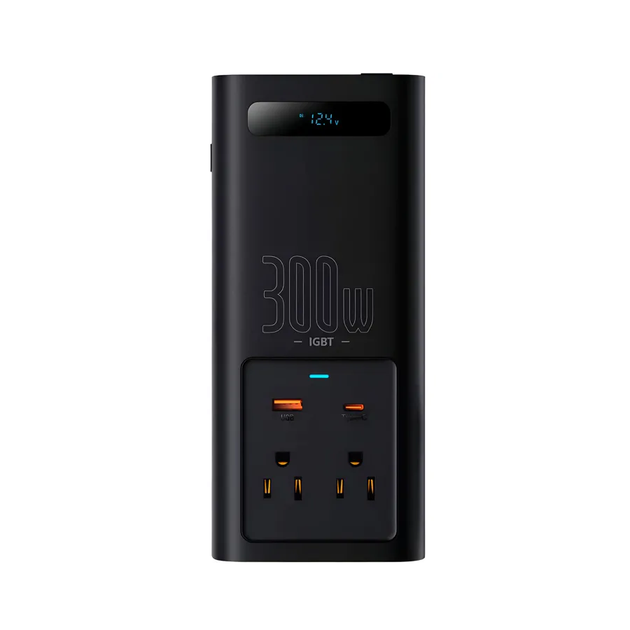 Автомобильный инвертор BASEUS IGBT Power Inverter 300W 110V US/JP Black (19487)