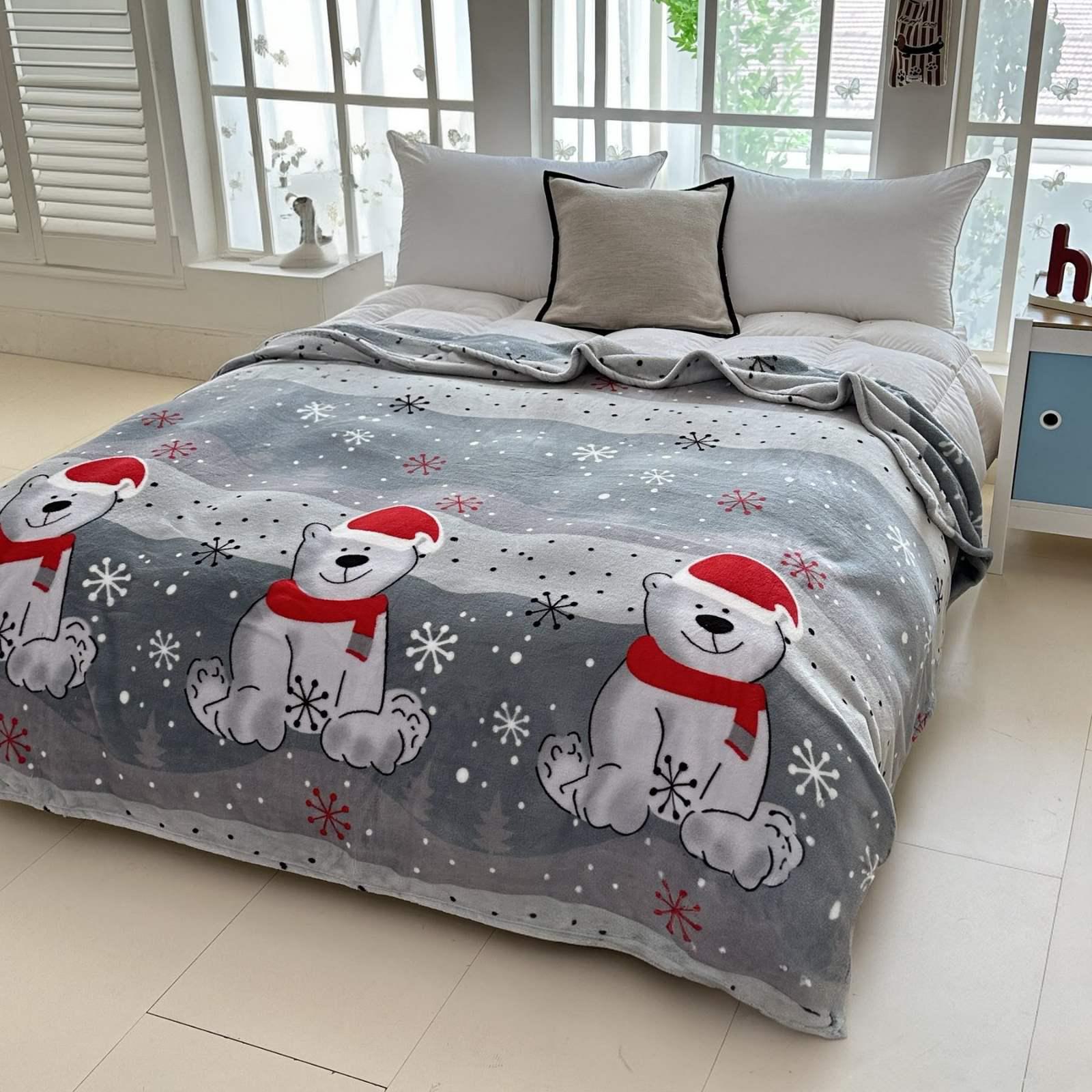 Покривало-плєд Велюр новорічне 200x230 см (22329729)