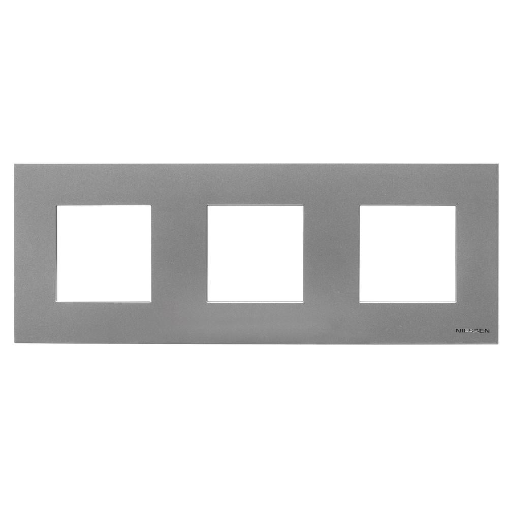 Рамка ABB Zenit 3-я Серебряный (2CLA227300N1301)