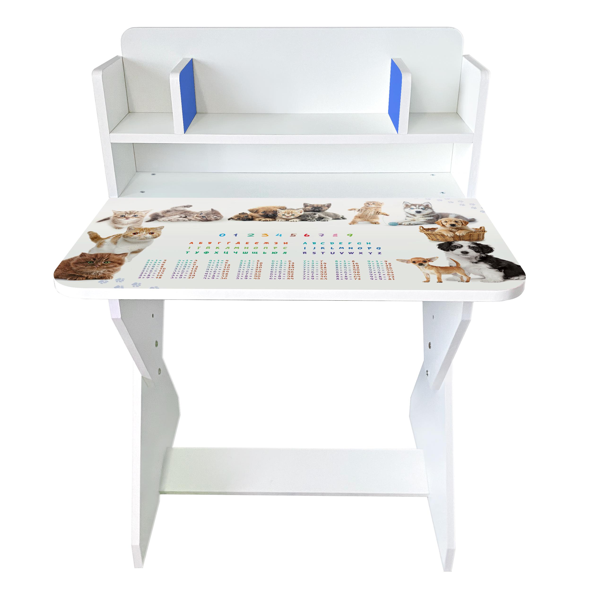Парта со стульчиком Holy Wood П01 регулируемая с рисунком Котики-песики (18136718) - фото 2 Парта со стульчиком Holy Wood П01 регулируемая с рисунком Котики-песики (18136718) - фото 2