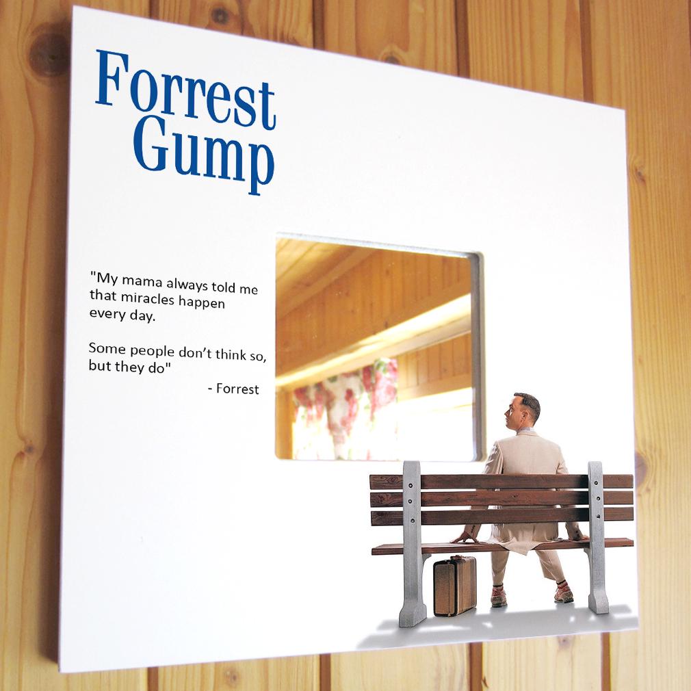 Дзеркало декоративне Фільм ''Forrest Gump'' 260х260 мм (M04491)