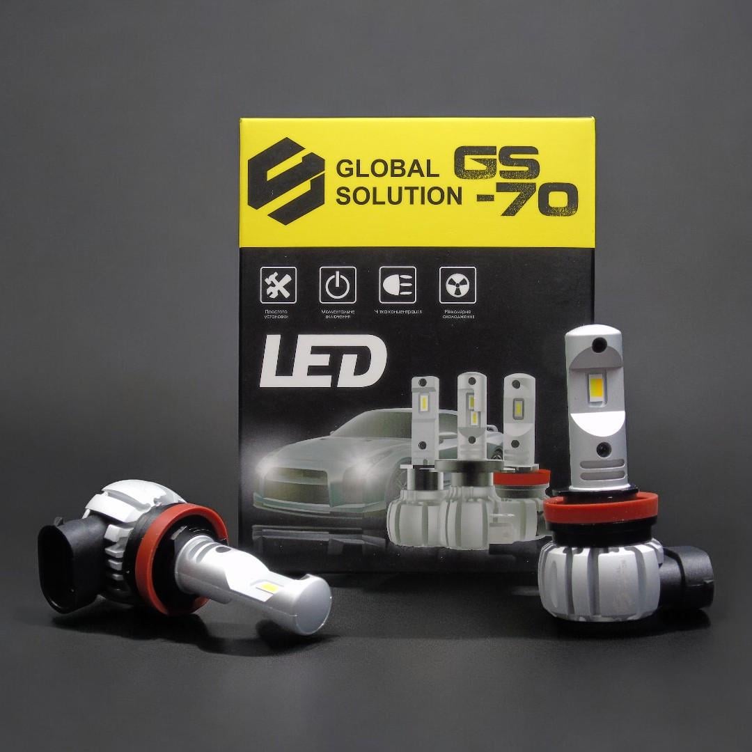 Автомобильная лампа LED Global Solution GS70 H8/h11 3 Color (2268028467)