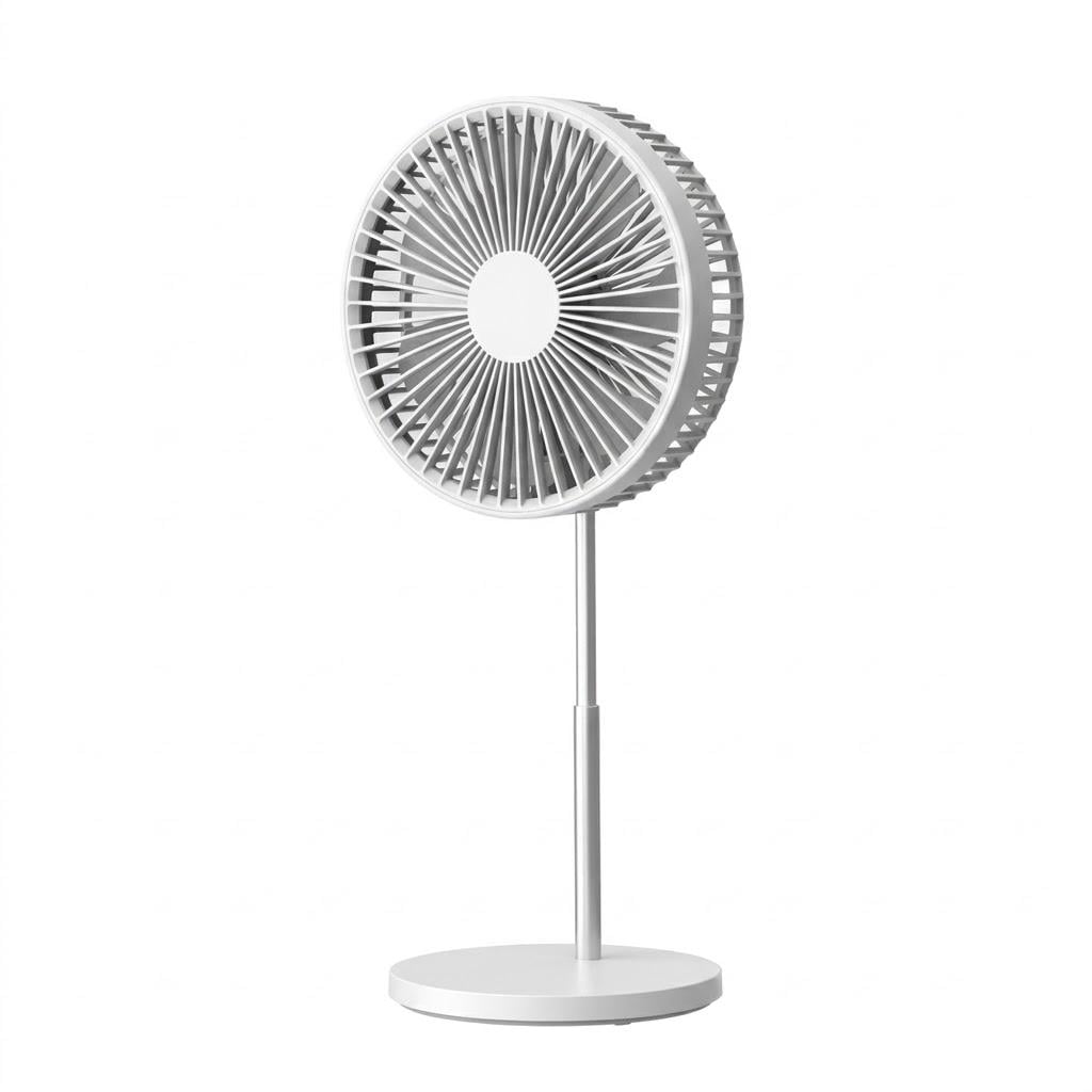 Вентилятор портативний складний Folding Fan CR2025 з телескопічною стійкою та таймером (33054530)