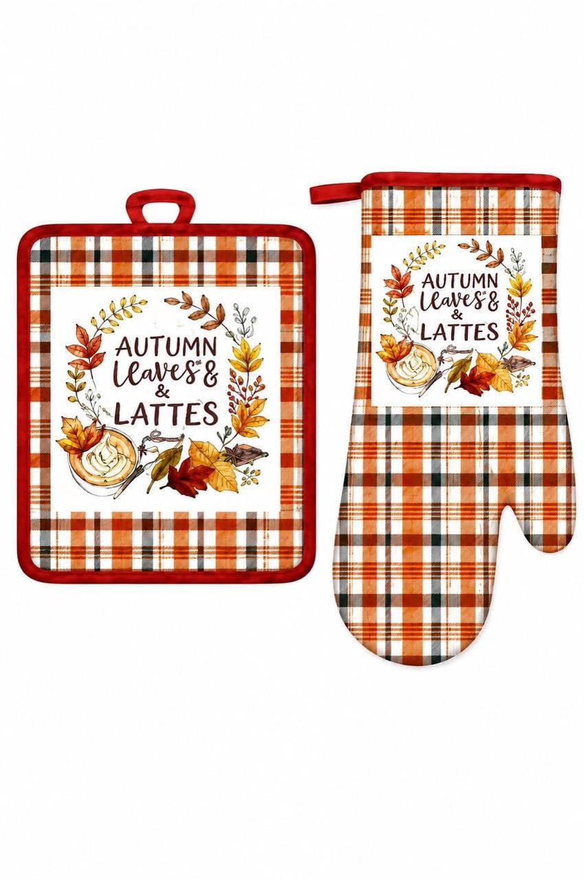 Набір прихваток для кухні ARDESTO Autumn leaves (ART14MN) Набір прихваток для кухні ARDESTO Autumn leaves (ART14MN)