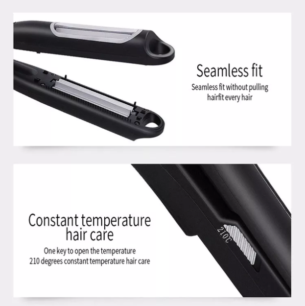 Стайлер для завивки волос Automatic Crimping Hair Iron 8040 с вращением нагревательных элементов (14639179) - фото 5