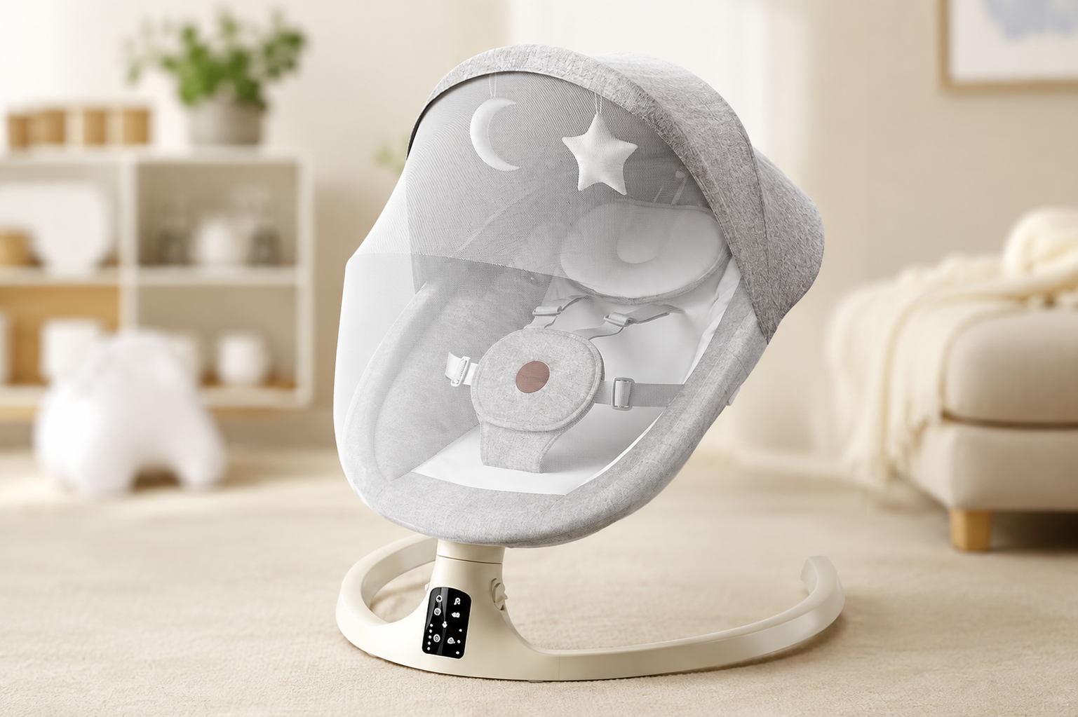 Дитячий колисковий центр-шезлонг M06 3в1 Bluetooth та музика (M17859) Дитячий колисковий центр-шезлонг M06 3в1 Bluetooth та музика (M17859)