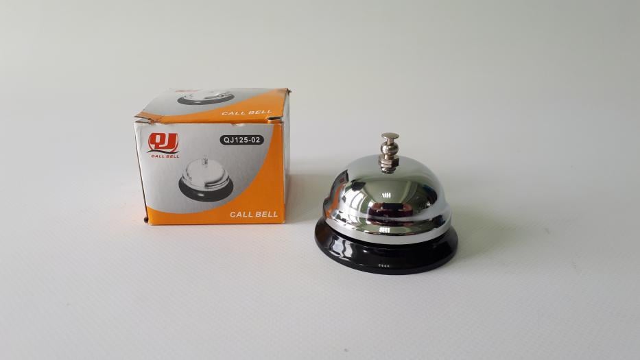 Звонок для официант/ресепшн настольный металлический 6,5х4 см (438595225) - фото 2 Звонок для официант/ресепшн настольный металлический 6,5х4 см (438595225) - фото 2