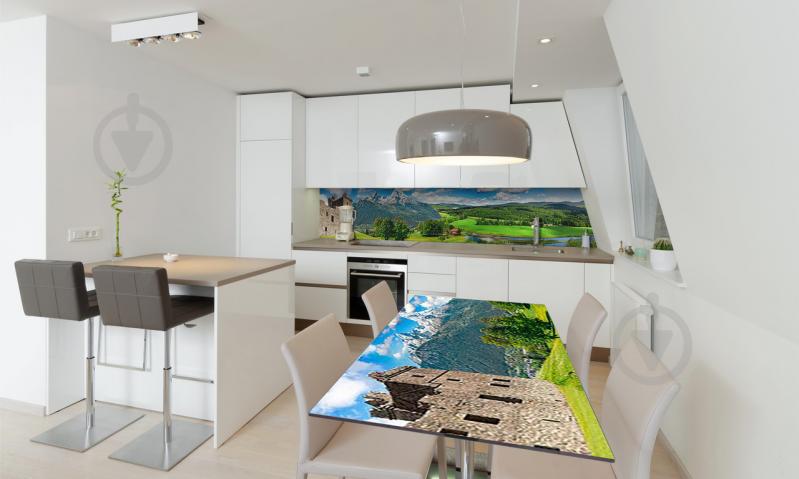 Наклейка виниловая на стол Zatarga «Долина возле Замка» 600х1200 мм Z180765st