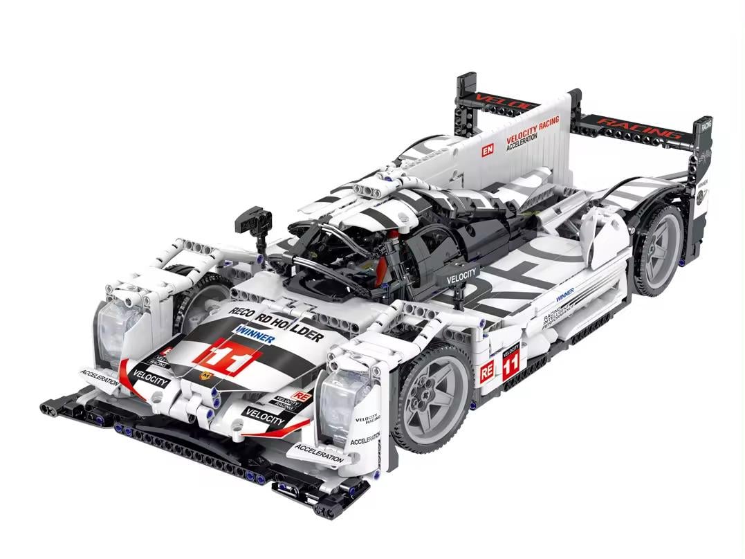 Конструктор Спортивная машина для гонок на выносливость 1722 детали Белый