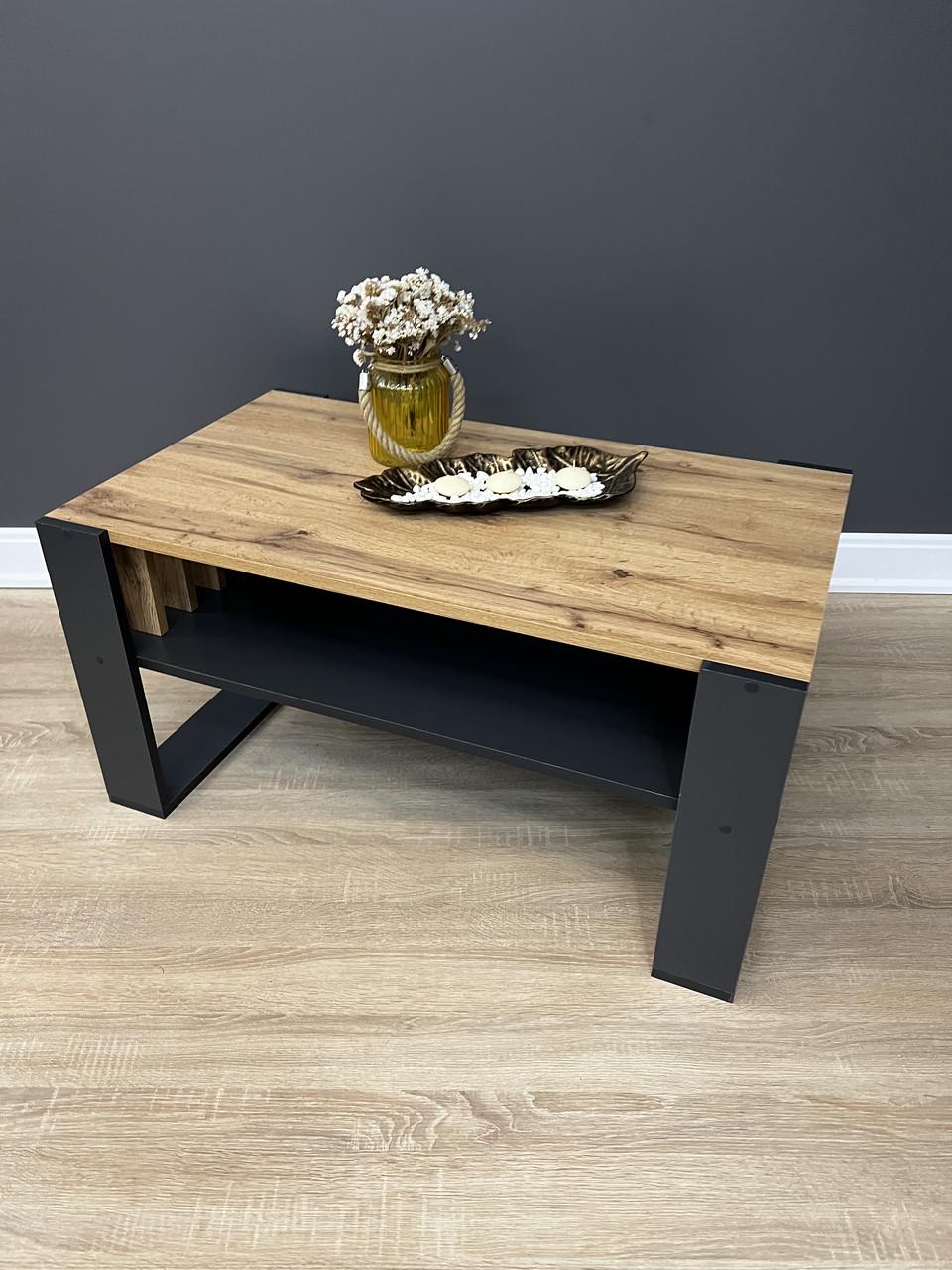 Стіл журнальний Вествуд 990/450/500 мм Дуб Аппалачі/Антрацитовий - фото 6 Стіл журнальний Вествуд 990/450/500 мм Дуб Аппалачі/Антрацитовий - фото 6