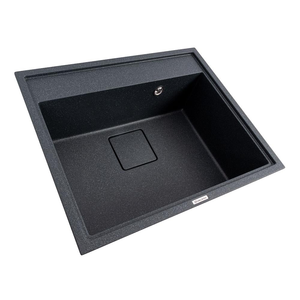 Мийка кухонна гранітна Valeso 6050 SHERLIT Антрацит - фото 2 Мийка кухонна гранітна Valeso 6050 SHERLIT Антрацит - фото 2