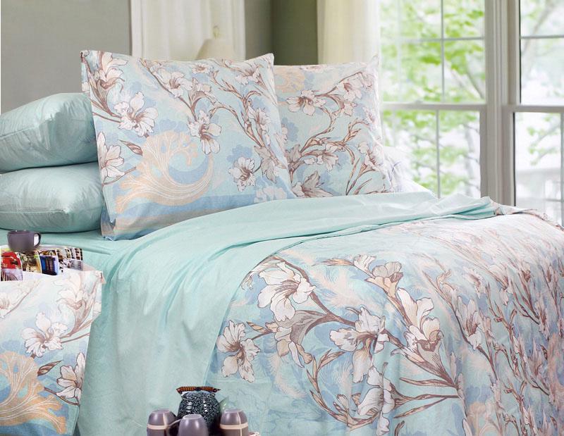 Простынь Т0570 200x220 Голубой/Белый (133837) Простынь Т0570 200x220 Голубой/Белый (133837)