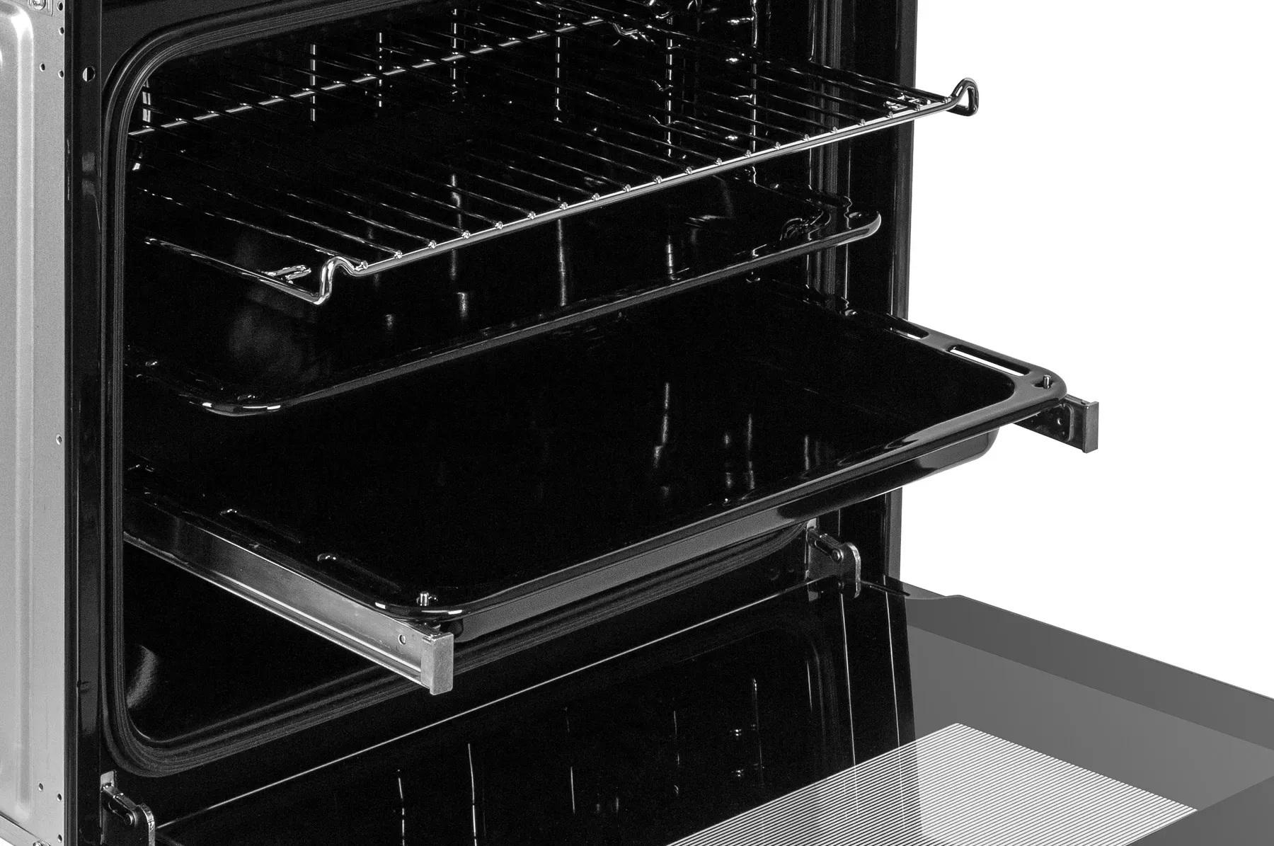 Духова шафа електрична з грилем і конвекцією Gunter&Hauer EOM 1370 BL WD стильна 72 л - фото 6