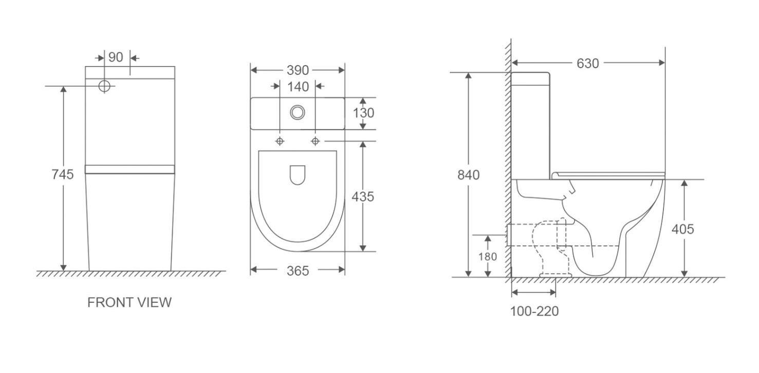 Унітаз-компакт з кришкою MIXXUS Premium Ellipse-0401-T1 Tornado 1.0 (MP6467) - фото 4