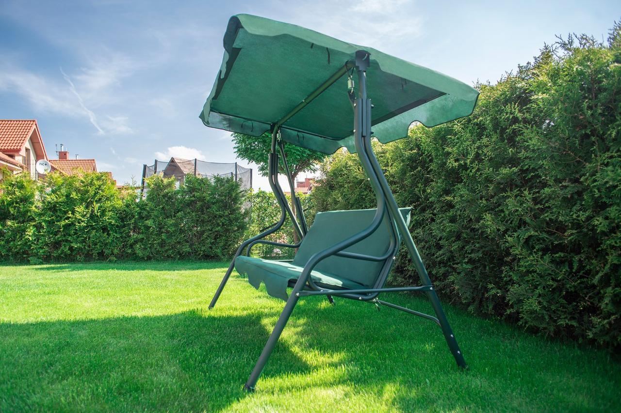 Садова гойдалка King Garden на 3 особи Зелений (King_ks) - фото 5 Садова гойдалка King Garden на 3 особи Зелений (King_ks) - фото 5