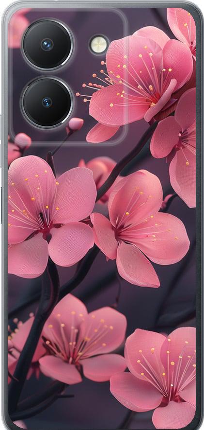 Чохол на Vivo Y27 5G Пурпурова сакура (6075u-3407-42517)