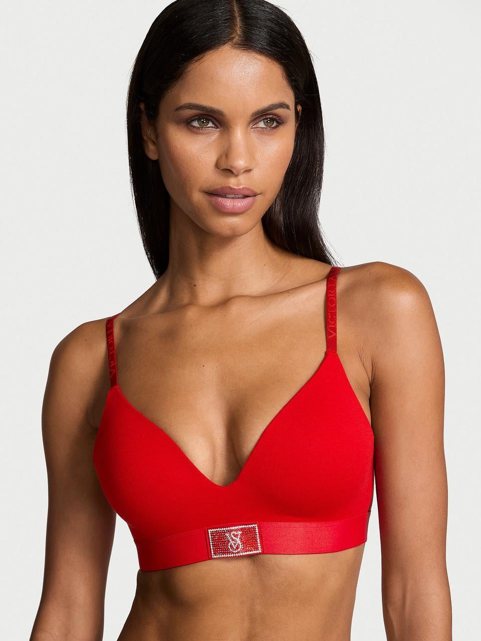 Бюстгальтер Victoria's Secret Shine Lightly Lined 70C Красный (422567289146)
