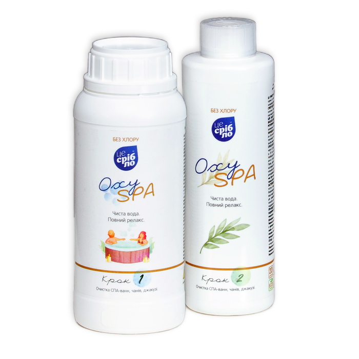 Средство для очистки воды в СПА OxySPA 2х400 мл (THESR0003) - фото 2 Средство для очистки воды в СПА OxySPA 2х400 мл (THESR0003) - фото 2