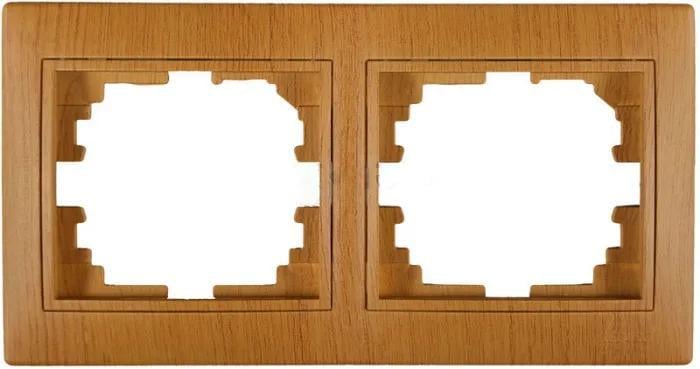 Рамка двомісна горизонтальна MIRA Дуб класичний (00000018578)