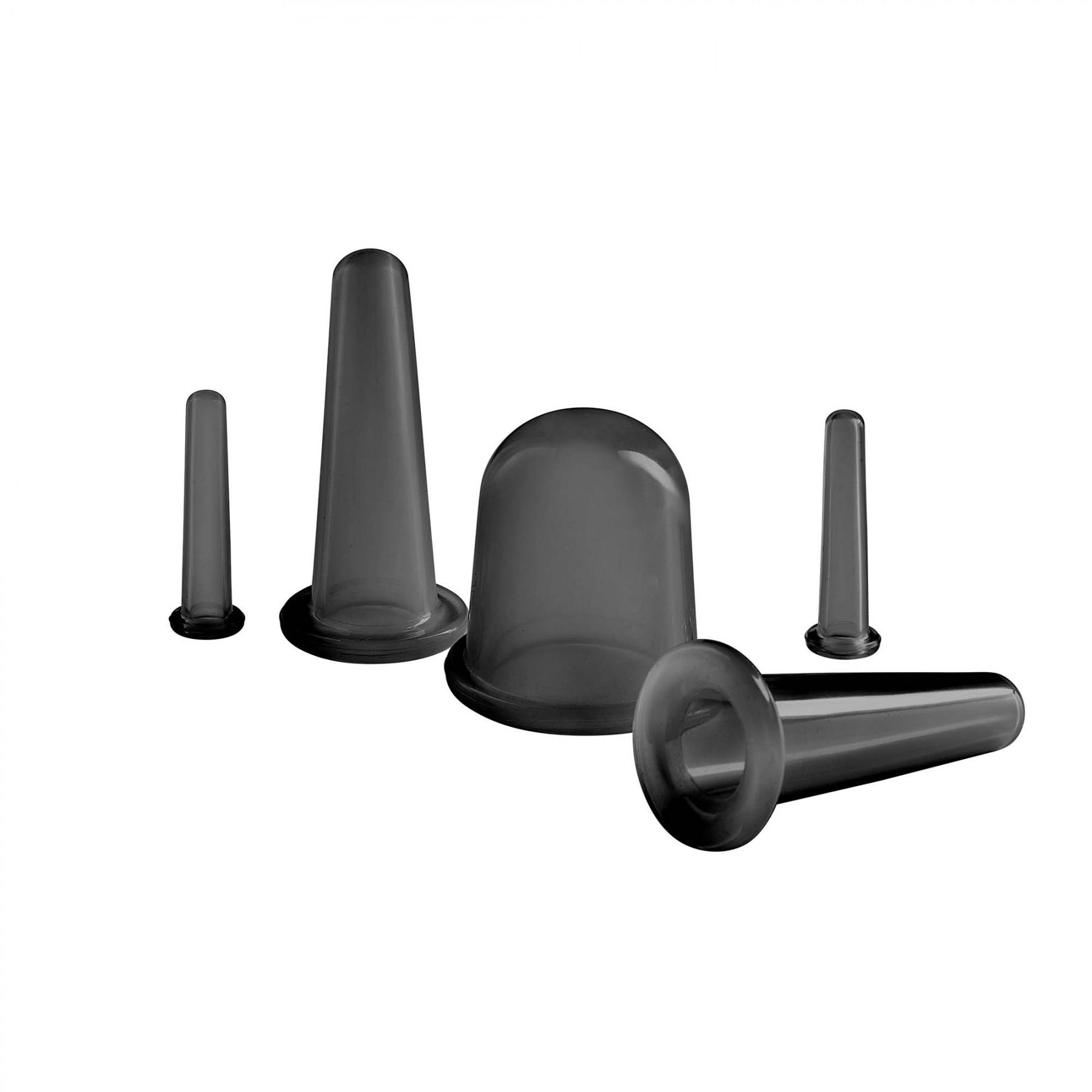 Массажные банки вакуумные 4fizjo 4FJ0344 силиконовые для тела 5 шт. (36442)