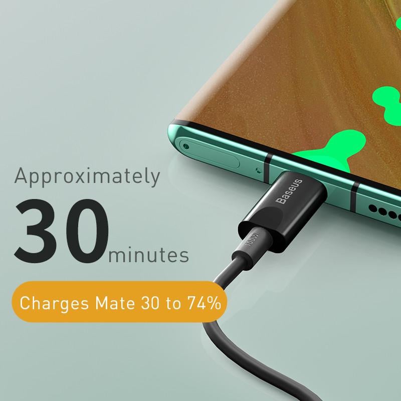 Кабель BASEUS Type-C на Type-C Xiaobai series fast charging Cable 1,5 м 100W 20V 5A Black - фото 5