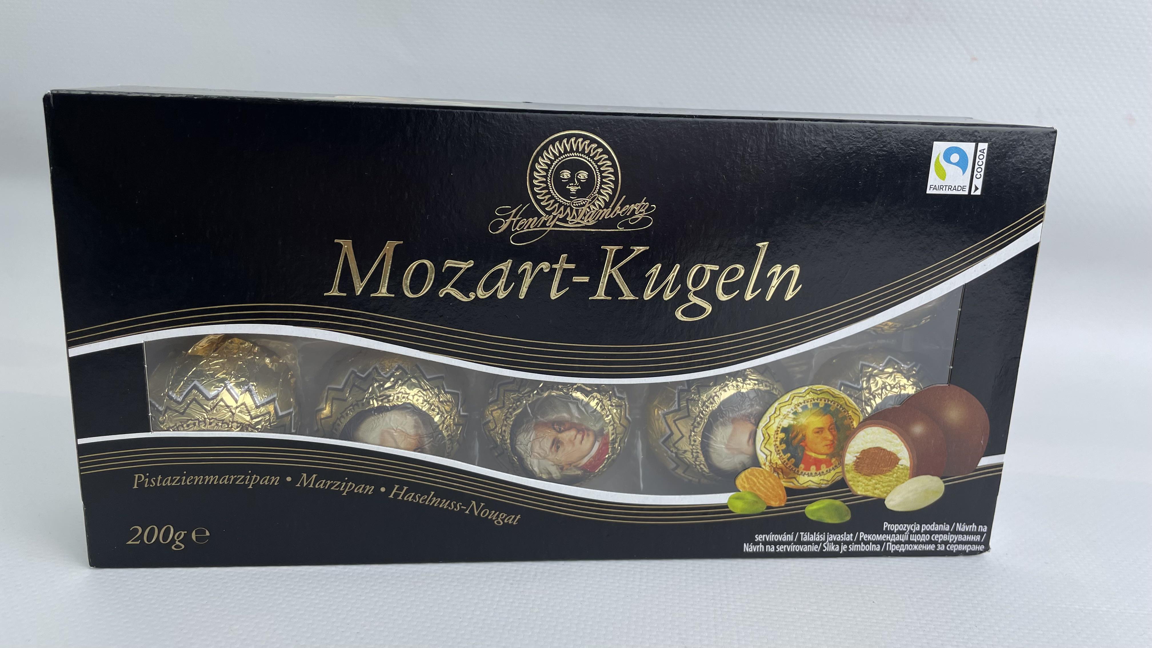 Цукерки MOZART Kugeln у чорному шоколаді 200 г (24086535)