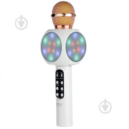 Микрофон-колонка bluetooth WS-1816 white Wster (0222)