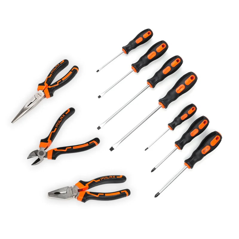 Набір шарнірно-губцевий Polax Profi з набором викруток (335-06)