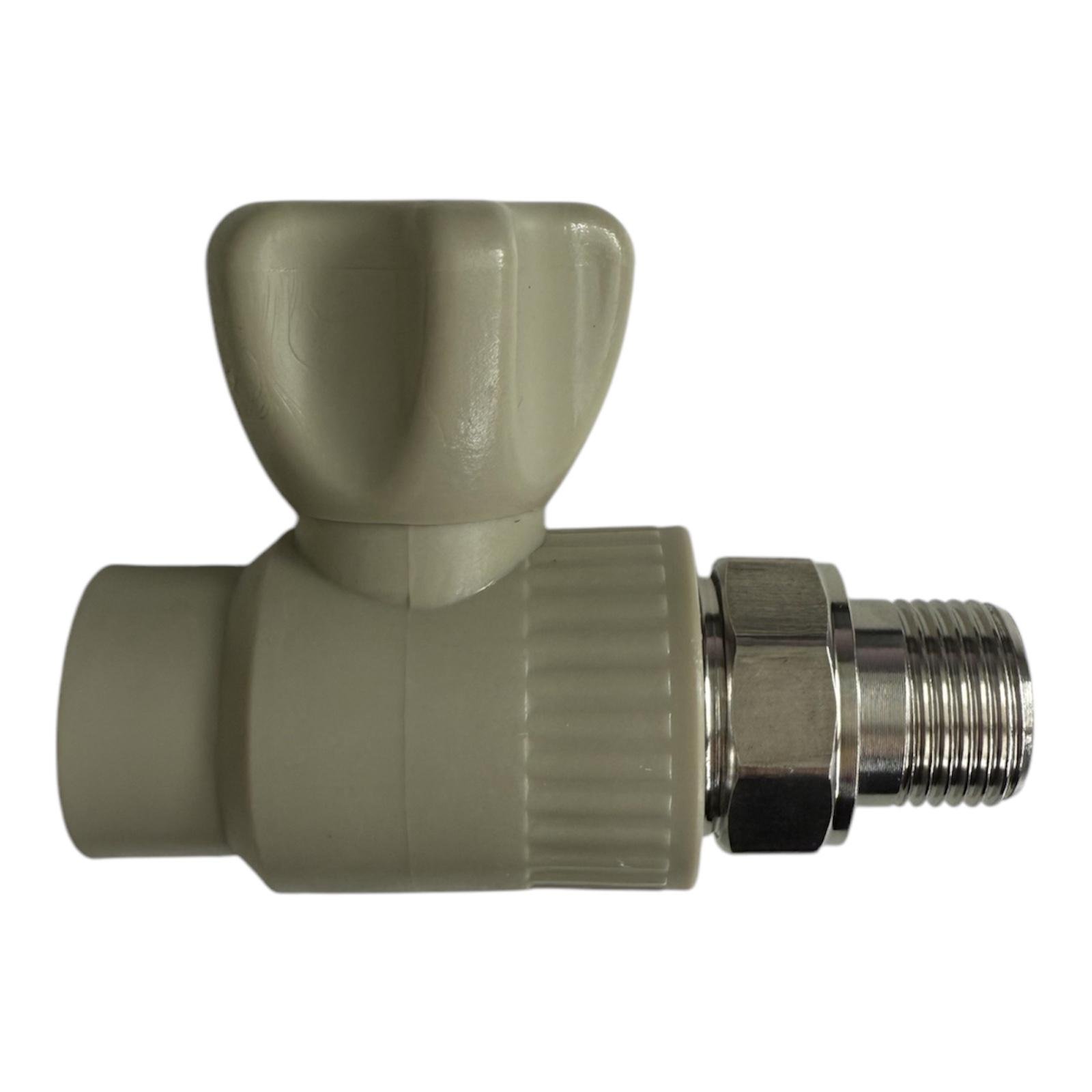 Кран радіаторний прямий PPR 25х3/4" латунна куля (00-00005353)