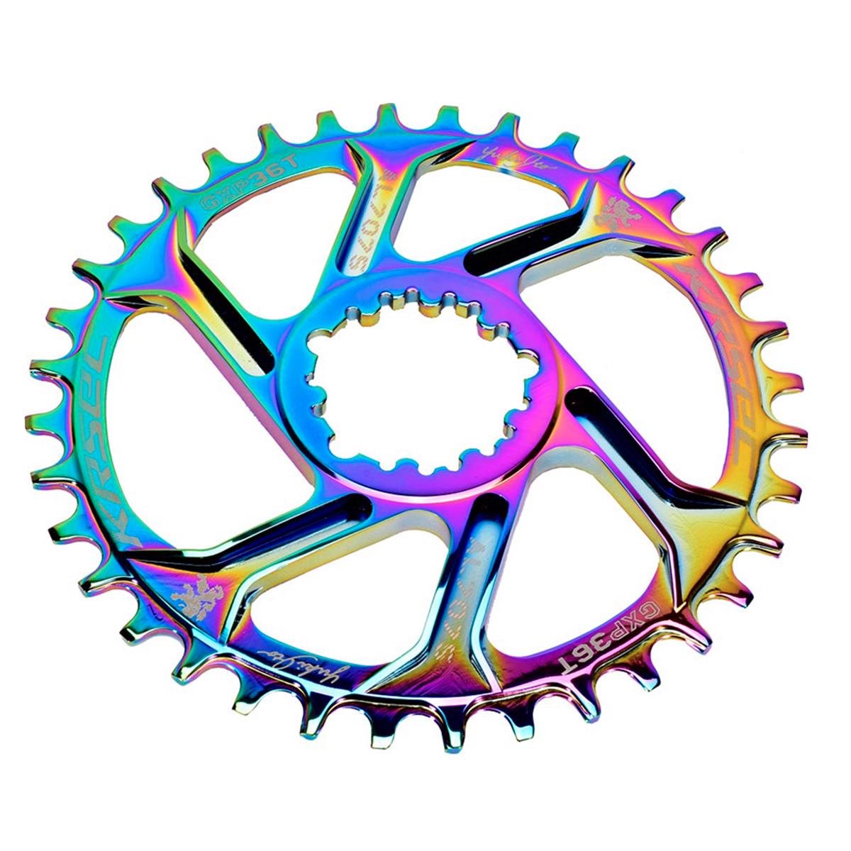 Звезда на велосипед фрезерованная Krsec Narrow Wide офсет 6 мм 36T неспадайка для GXP Direct Mount 8-11 шв. (3649)