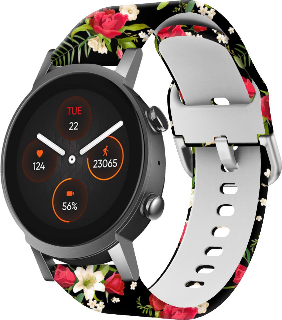 Ремешок Colorful для Mobvoi TicWatch E3 Rose/Black (28643)