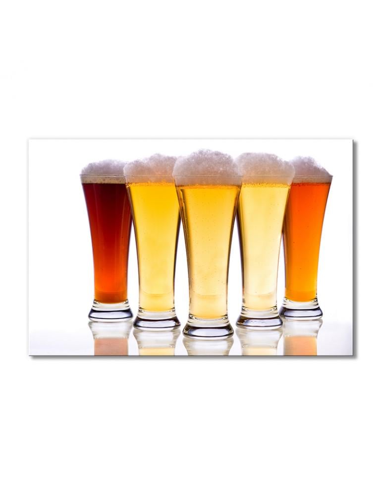 Картина модульная Пивные стаканы 1 модуль 70x105 см