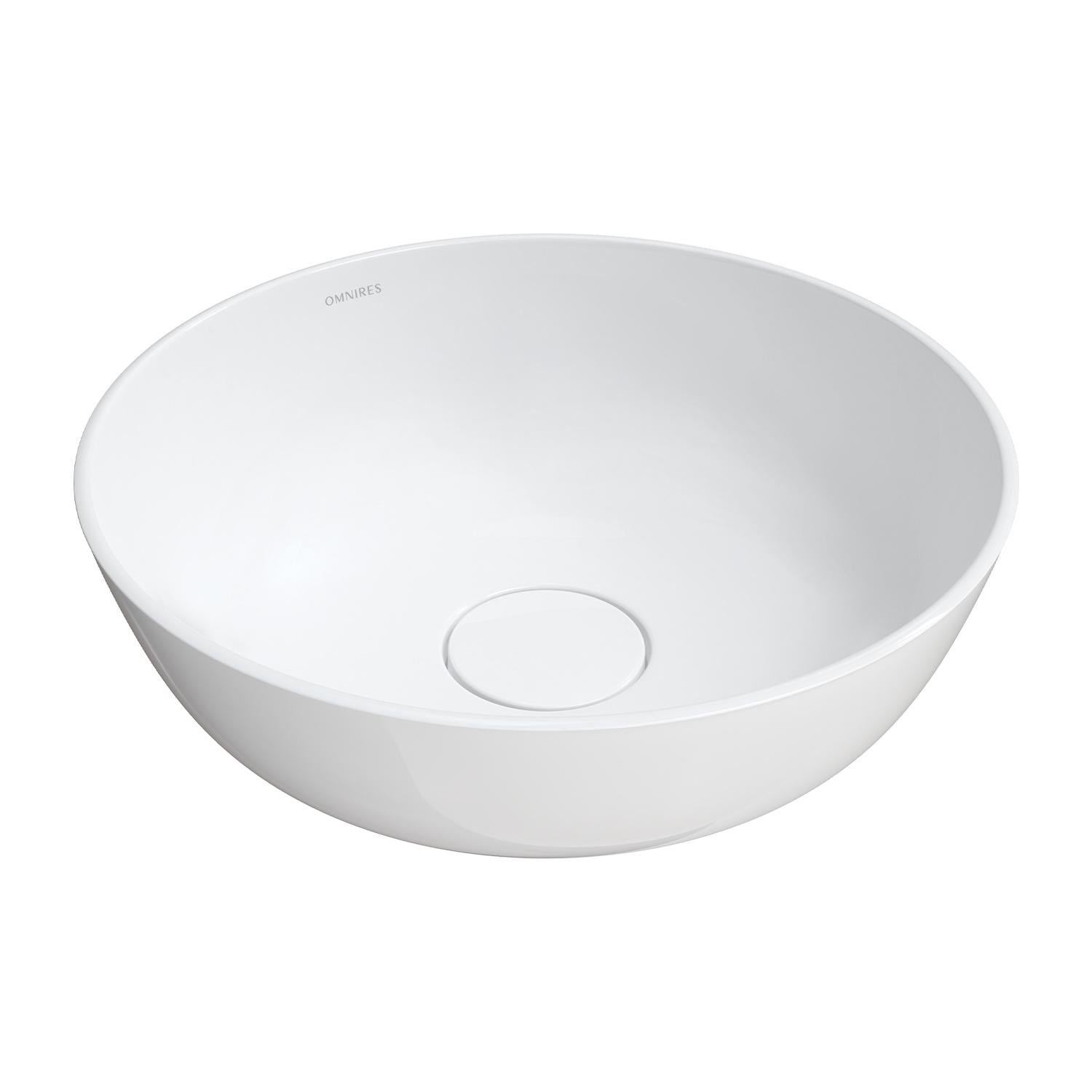 Умывальник накладной Omnires SILK SILKR400BM 400x400x151 мм Белый (169319)