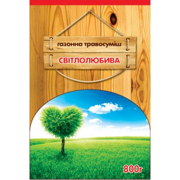 Газонна трава Сімейний сад Світлолюбна 800 г (441)