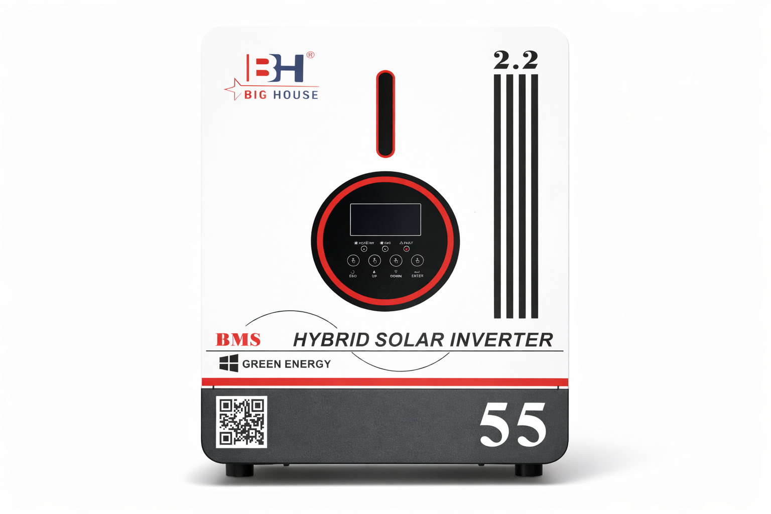 Інвертор гібридний Big House 12V 2200VA/1800W з MPPT 80A 2000W (32539979)