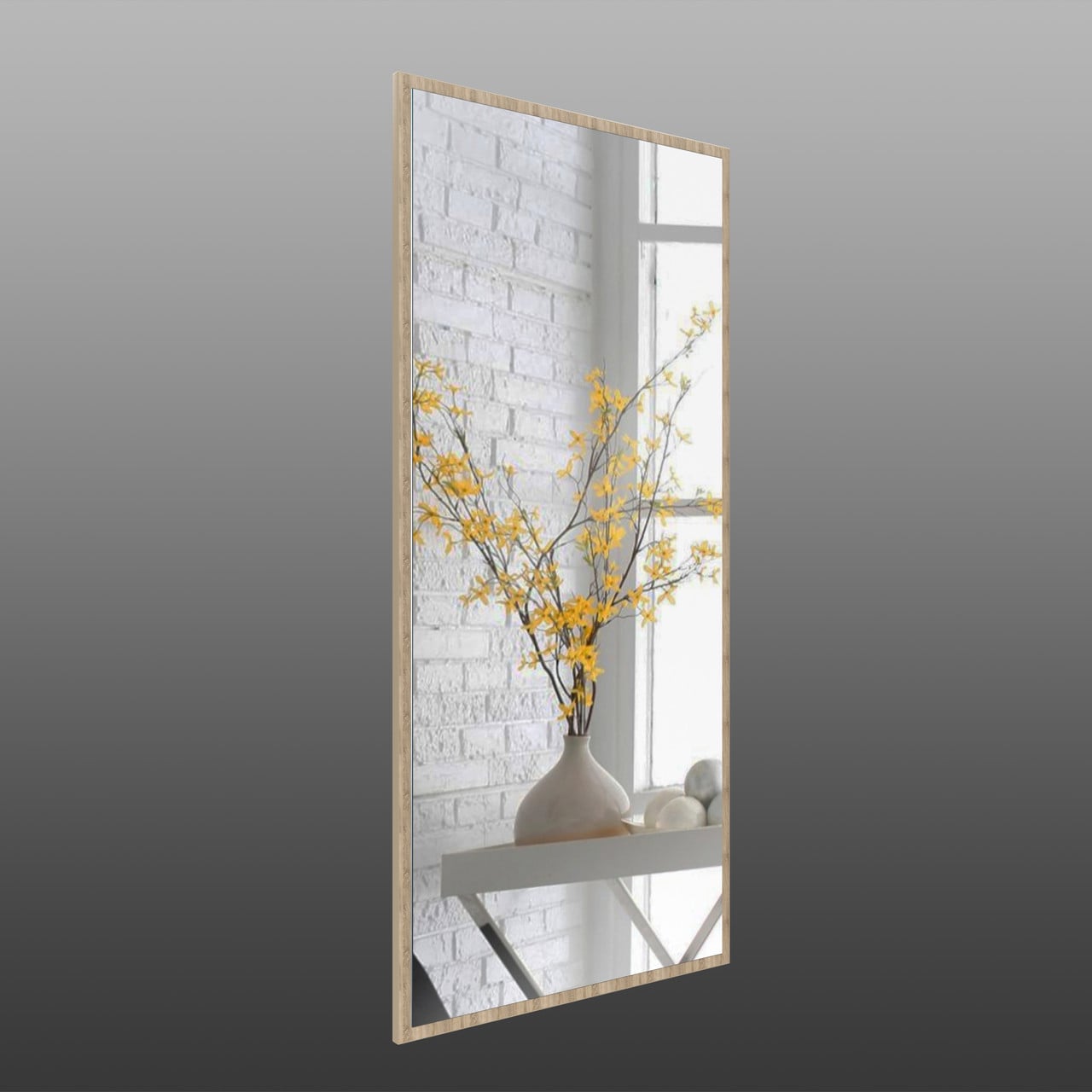 Зеркало настенное Art-Com 1300х600 мм Дуб сонома (ZR 6)