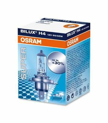 Лампа автомобильная Osram Super H4 12 V 60/55 W цоколь P43T галоген (64193SUP)