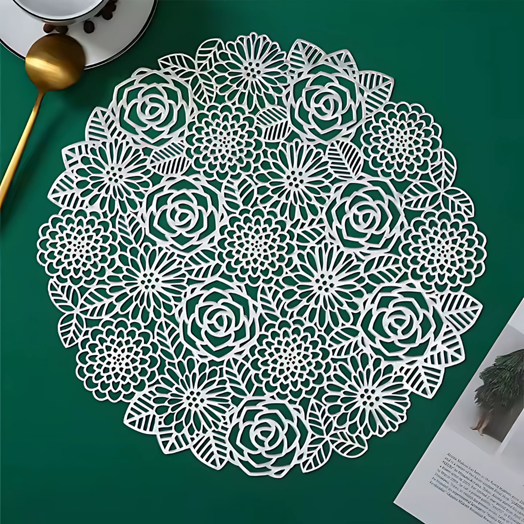 Серветка сервірувальна під гаряче 2 шт. Сріблястий (C014_silver) - фото 4 Серветка сервірувальна під гаряче 2 шт. Сріблястий (C014_silver) - фото 4