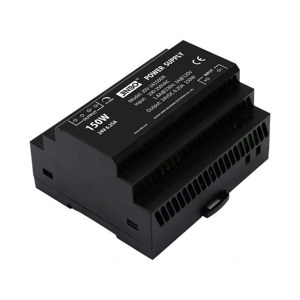 Блок живлення на DIN-рейку JINBO 150 Вт 220V AC/24V DC IP20 (JDV-24150DR) Блок живлення на DIN-рейку JINBO 150 Вт 220V AC/24V DC IP20 (JDV-24150DR)