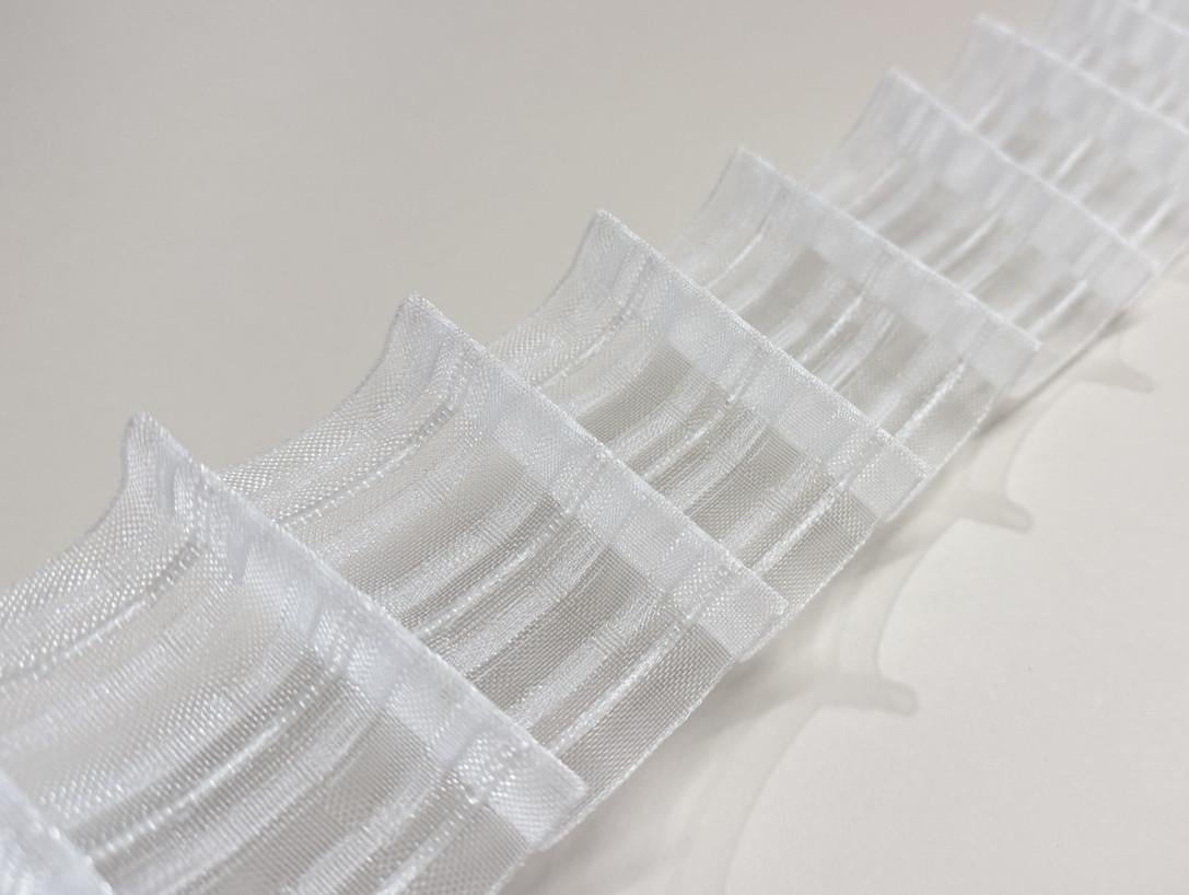 Равномерная тесьма 8 см 1/1.5 Прозрачный