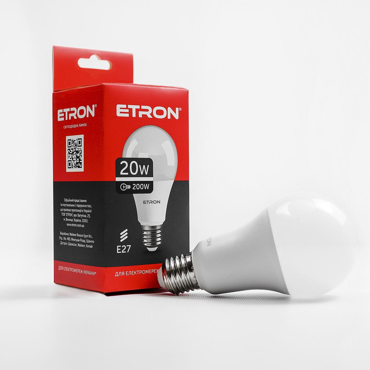 LED лампа ETRON Light 1-ELP-002 A70 20W E27 4200 K