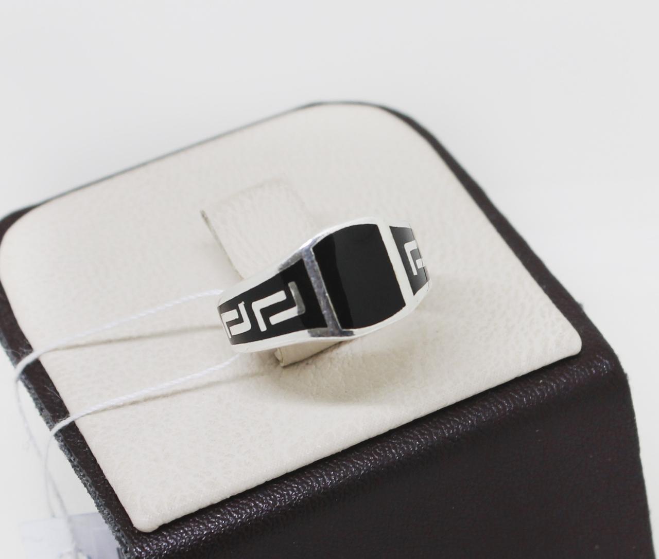 Кольцо серебряное с ювелирной эмалью р. 21,5 5,73 г (1519148936)