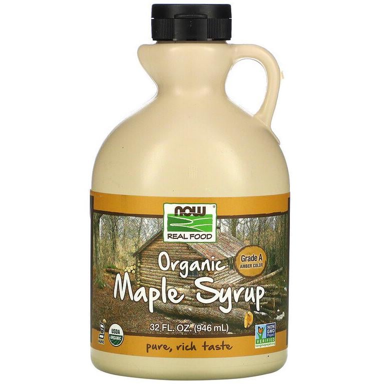 Органический кленовый сироп NOW Foods Organic Maple Syrup средний янтарный класс А 946 мл (1029667058)