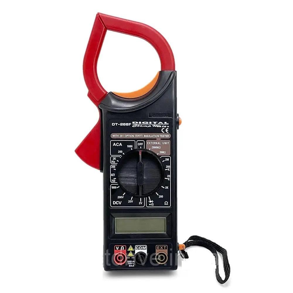 Мультиметр цифровой DT-266 F токовые клещи (1770)